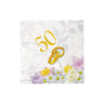 Tovaglioli 25x25 Anniversario 50° (20 pz) Carta 25 x 25 cm