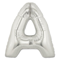 Palloncino Gigante Lettera A Mylar 100 cm Oro Argento