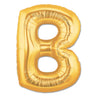 Palloncino Gigante Lettera B Mylar 100 cm Oro Argento