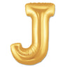 Palloncino Gigante Lettera J Mylar 100 cm Oro Argento
