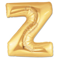 Palloncino Gigante Lettera Z Mylar 100 cm Oro Argento