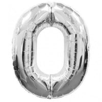 Palloncino Numero 0 (35 cm) Mylar Rosso Blu