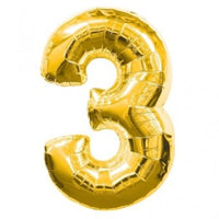Palloncino Numero 3 (35 cm) Mylar Rosso Blu