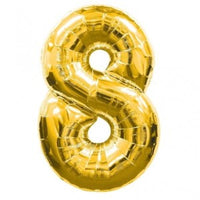 Palloncino Numero 8 (35 cm) Mylar Rosso Blu