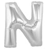 Palloncino Lettera N (35 cm) Mylar Blu Fucsia