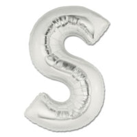 Palloncino Lettera S (35 cm) Mylar Blu Fucsia