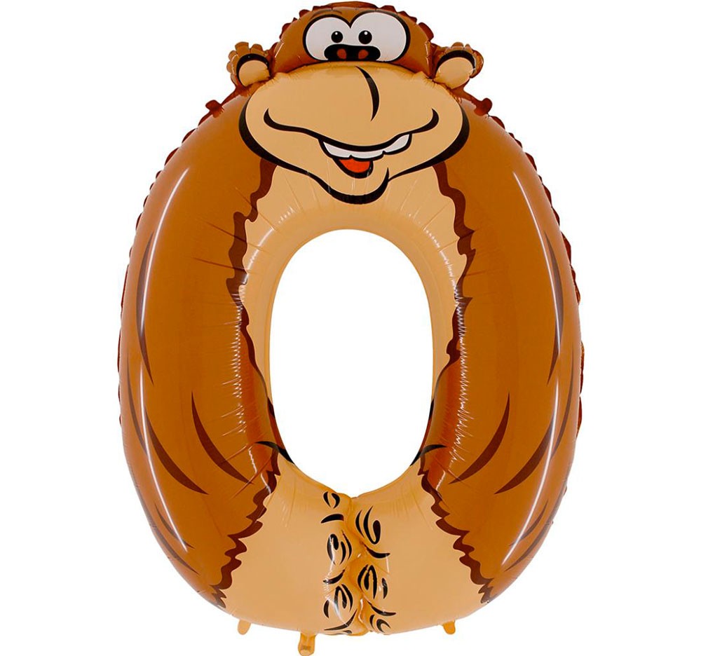 Animaloons Gorilla Numero 0 (100cm)