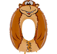 Animaloon Gorilla Numero 0 (100cm) Mylar 100 cm