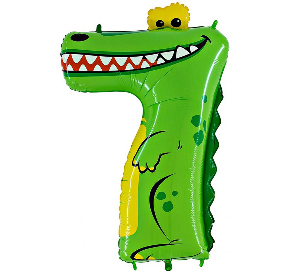 Animaloons Coccodrillo Numero 7 (100cm)