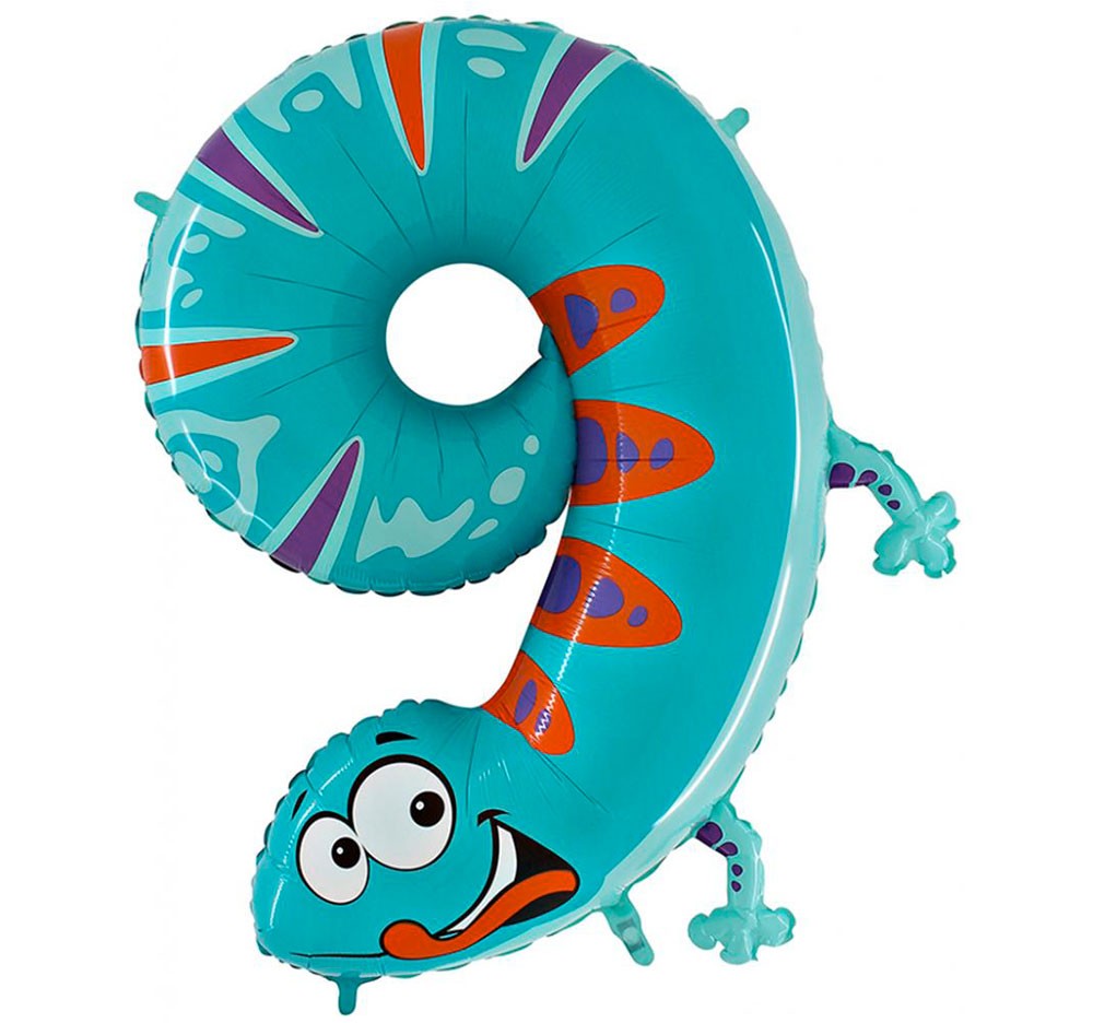 Animaloons Geco Numero 9 (100cm)