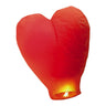 Lanterna Dei Cieli Cuore Rosso Carta 80 cm