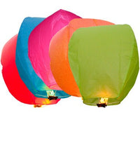 Lanterne dei Cieli Colore Misto 4 pz Carta Blu Giallo