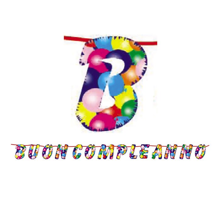 Festone Buon Compleanno Balloons