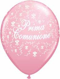 Palloncini in Lattice Prima Comunione Rosa