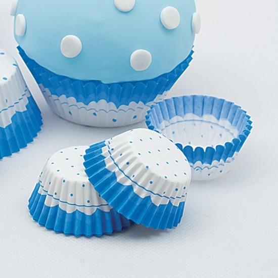 Pirottini per Cupecakes Pallini Celesti (100 pz)
