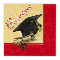 Tovaglioli di Carta Laurea (20 pz) 33 x 33 cm Rosso