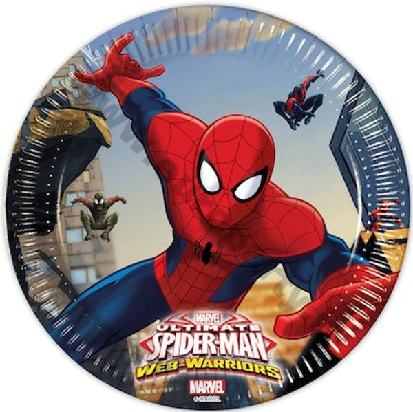 Piatti di Carta Spiderman da 20 cm