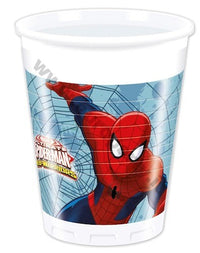Bicchieri di Plastica Spiderman da 200 ml