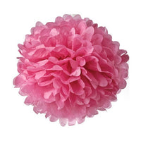 Pom Pom di Carta Colore Fucsia 30 cm