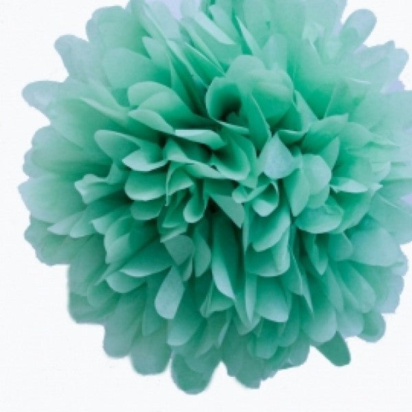 Pom Pom di Carta Colore Turchese