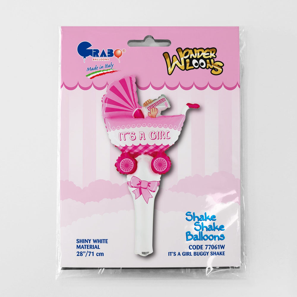 Palloncino Shake Nascita Azzurro It's a Gilr