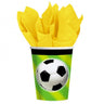 Bicchieri di Carta Tema Calcio da 266 ml