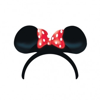Coroncina Orecchie Minnie Fiocco
