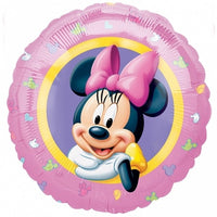 Palloncino Tondo In Mylar Minnie Mouse 43 cm