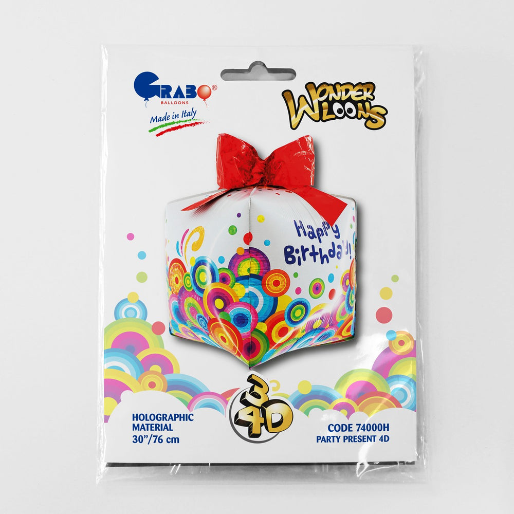 Palloncino 4D Pacco Regalo