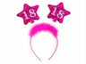 Cerchietto Stelline 18 anni Fucsia 13 cm