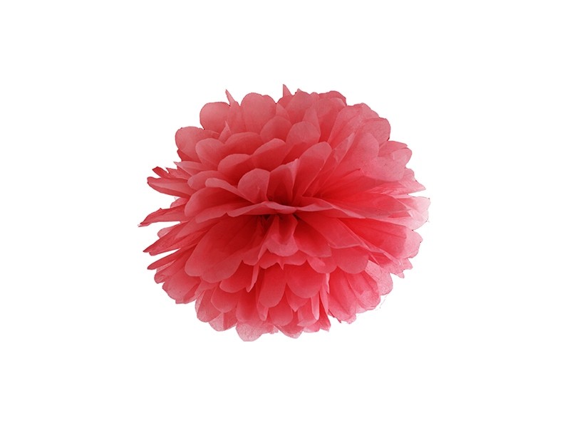 Pom Pom di Carta Rosso 25 cm