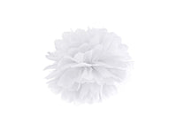 Pom Pom di Carta Bianco 25 cm