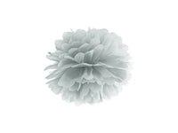 Pom Pom di Carta Argento 25 cm