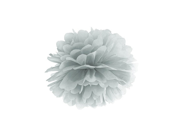 Pom Pom di Carta Argento 25 cm