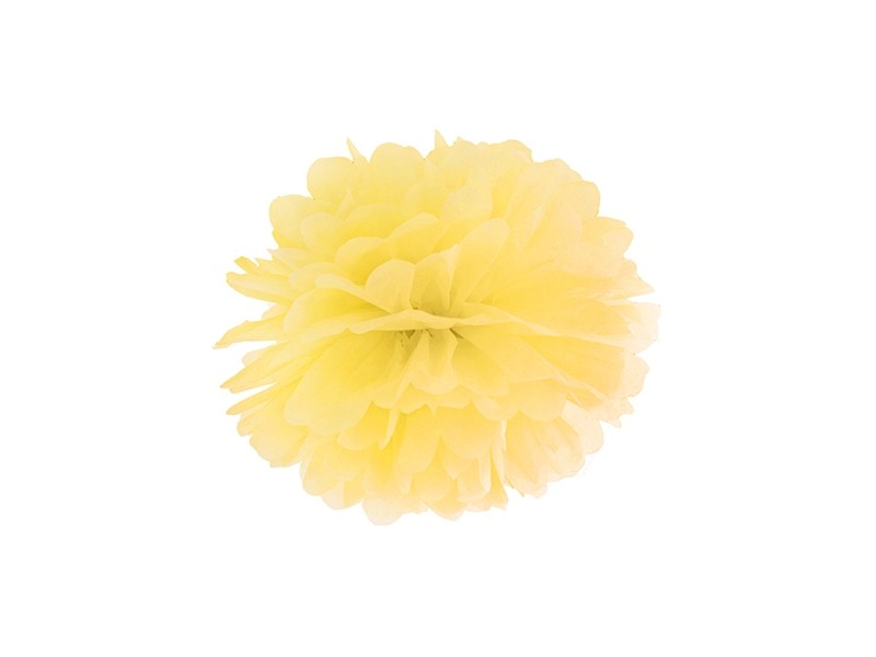 Pom Pom di Carta Giallo 25 cm