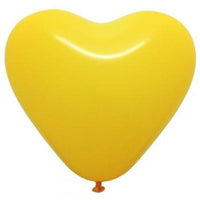 Palloncini Cuore 5" Gialli Lattice 12 cm Giallo