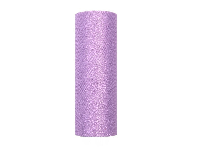 Tulle Glitterato 0.15 x 9m colore Lilla
