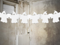 Festone Fantasmini Halloween 15.5 cm Bianco