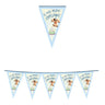 Festone Bandierina Cane 1 Compleanno Celeste 6 m