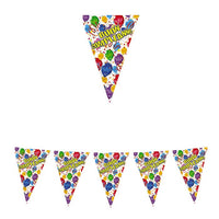 Festone Bandierina Buon Compleanno Palloncini 6 m Multicolor
