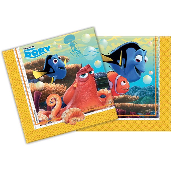 Tovaglioli Alla Ricerca di Dory 33x33 (20 pz)