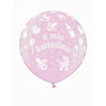 Pallone Gigante Battesimo Rosa (1 mt) Lattice