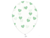 Palloncini 14" Trasparenti con Cuori Tiffany Lattice 36 cm