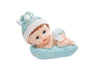 Bambino Battesimo per Torta in Ceramica 8.5 cm