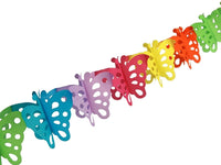 Festone Ghirlanda Farfalle Multicolor Carta 3 m