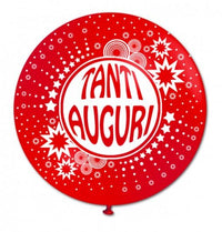 Palloncino in Lattice 22" Tanti Auguri 56 cm Rosso