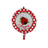Palloncino Mylar Auguri con Coccinella 45 cm