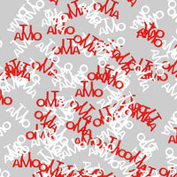 Confetti Scritta Ti Amo Bianco Rosso