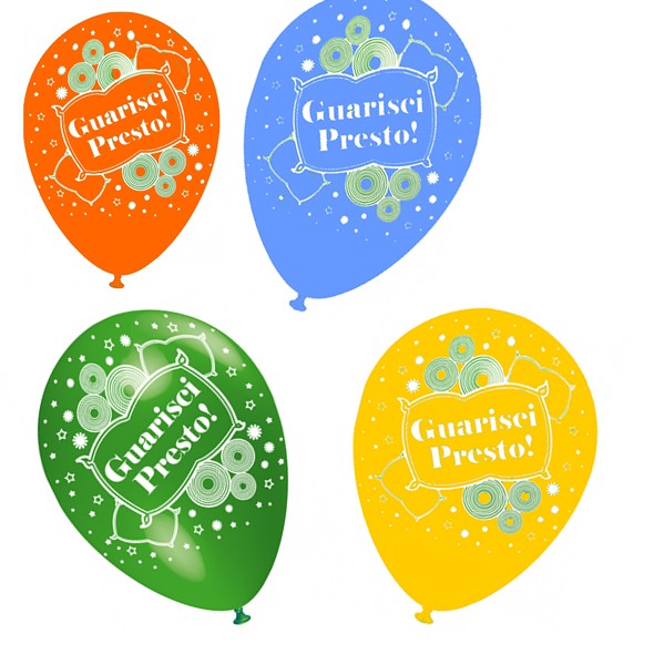 Palloncini in lattice Guarisci Presto Misti