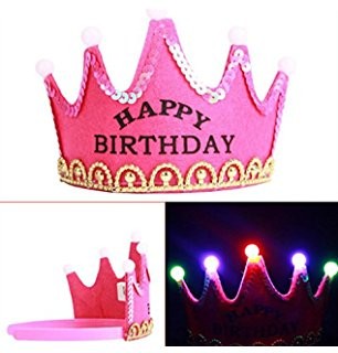 Coroncina Led Happy Birthday